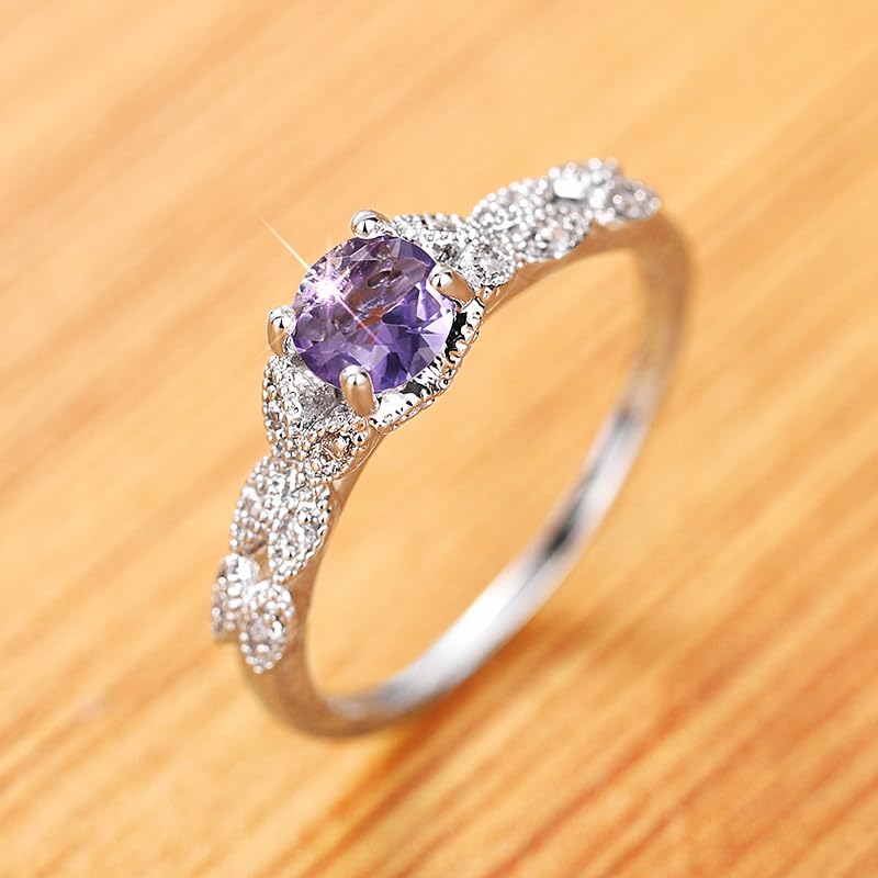 Delicate Cubic Zirconia Wedding Band Rings for Women Graceful Silver Color Proposal Accessories Jewelry