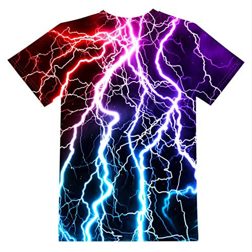 LAIDIPAS Boys & Girls Teens 3D Colorful Graphic Funny Print Shirts for Youth Size 6-16 Years2