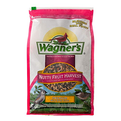 Wagner's 62072 Nutty Fruity Harvest Wild Bird Food Blend, 6-Pound Bag