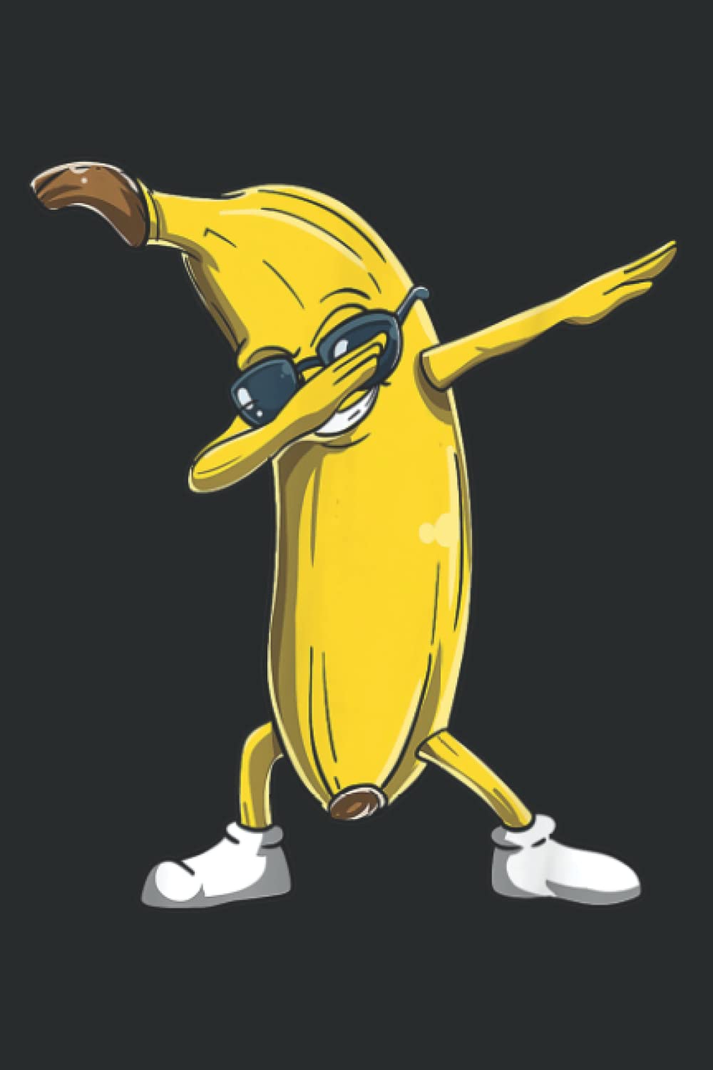 Dabbing Banana Wearing Sunglasses Dab Dance Girl Kids: Lined Journal Notebook, 6x9 Inch, 120 Pages