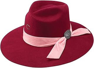 Charlie 1 Horse Hats Womens CWLDBT-423682 C1H Lady Bandit 3 3/4` Brim L Burgundy