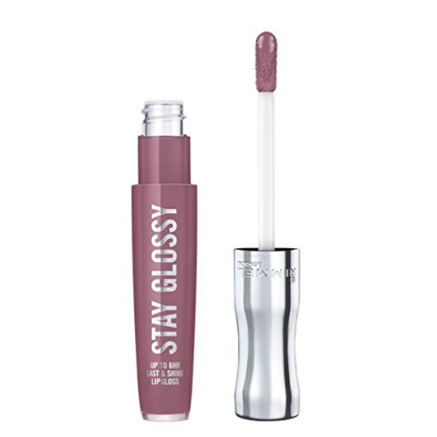 Rimmel Stay Glossy Lip Gloss - Non-Sticky and Lightweight Formula for Lip Color and Shine - 200 Tainted Love, .18oz
