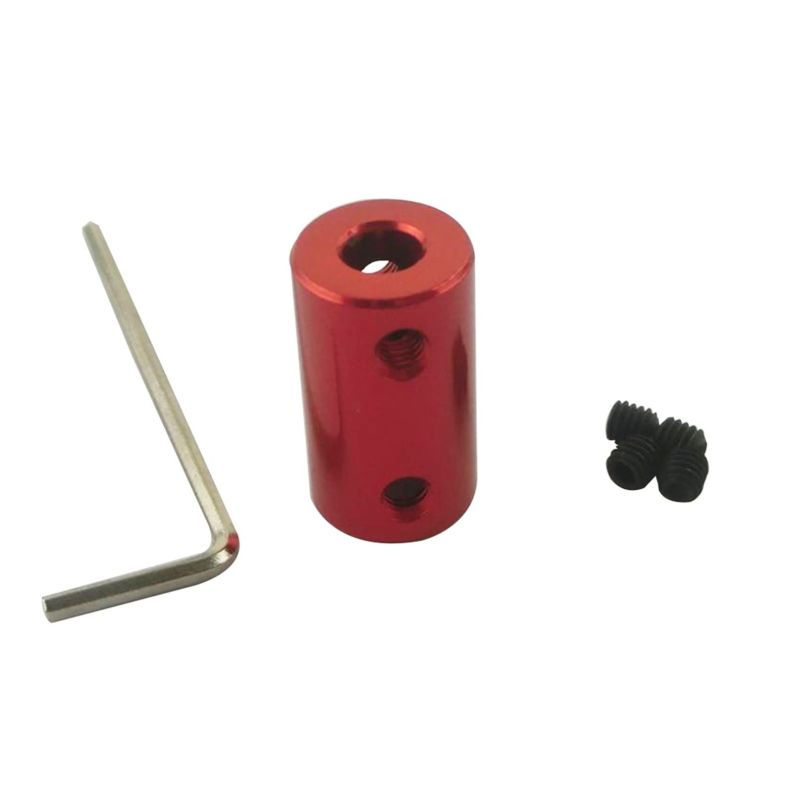 SUOFEILAIMU-PHONE CASE Metal Coupler Flexible Coupling 2PCS Red 4/5/6/6.35/8/10mm Bore Shaft for Motor Coupler OD14mm Length25mm (Inner Diameter : 8mm to 8mm)