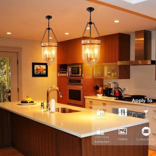 NUODIFAN LED Edison Light Bulb E14, 12x Vintage Small LED Candle Bulb, Antique Lamp (Warm White 4 W 2700 K Amber Glass) - Image 2