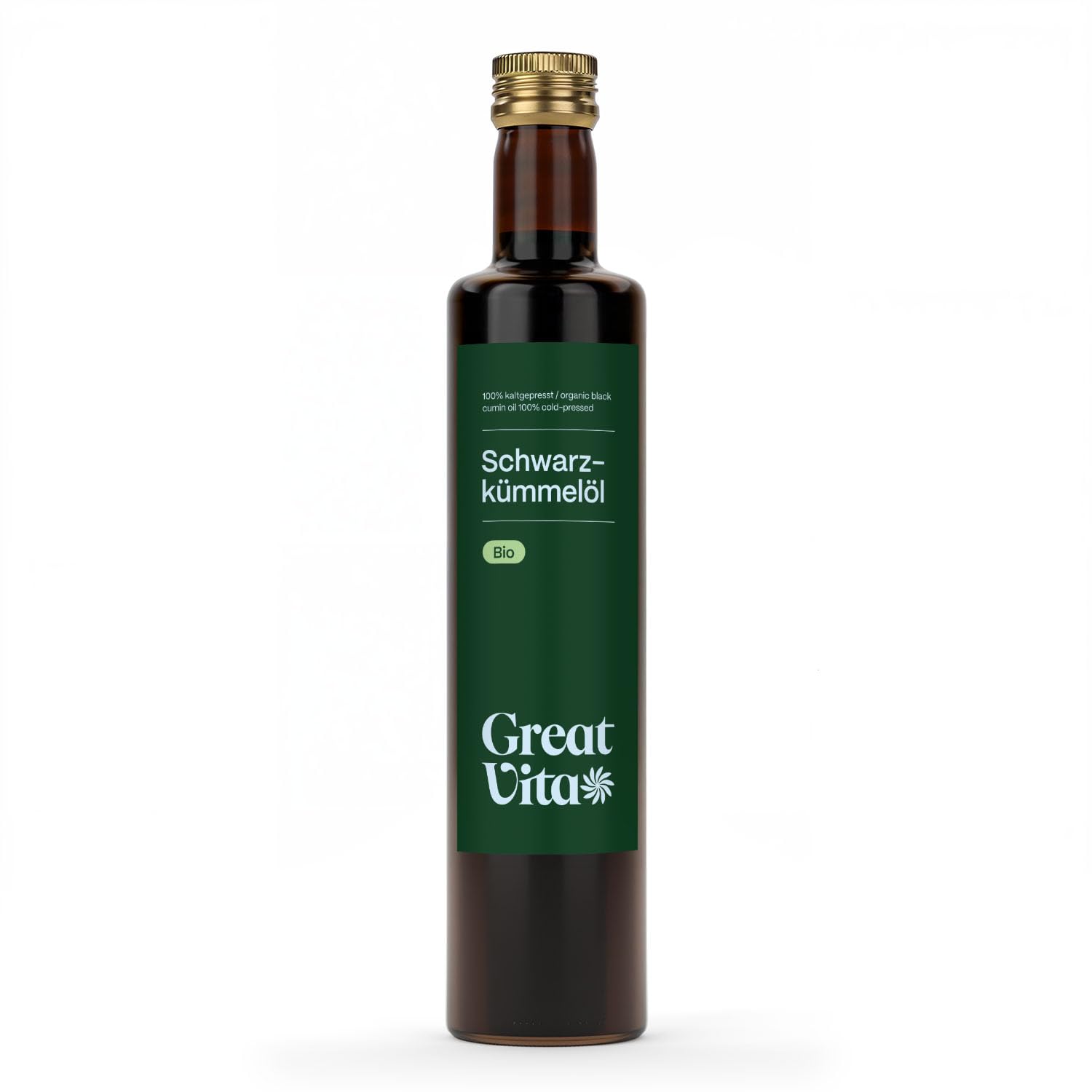 Olio di cumino nero biologico MeaVita, pressato a freddo, confezione da 2 (2 x 500ml)