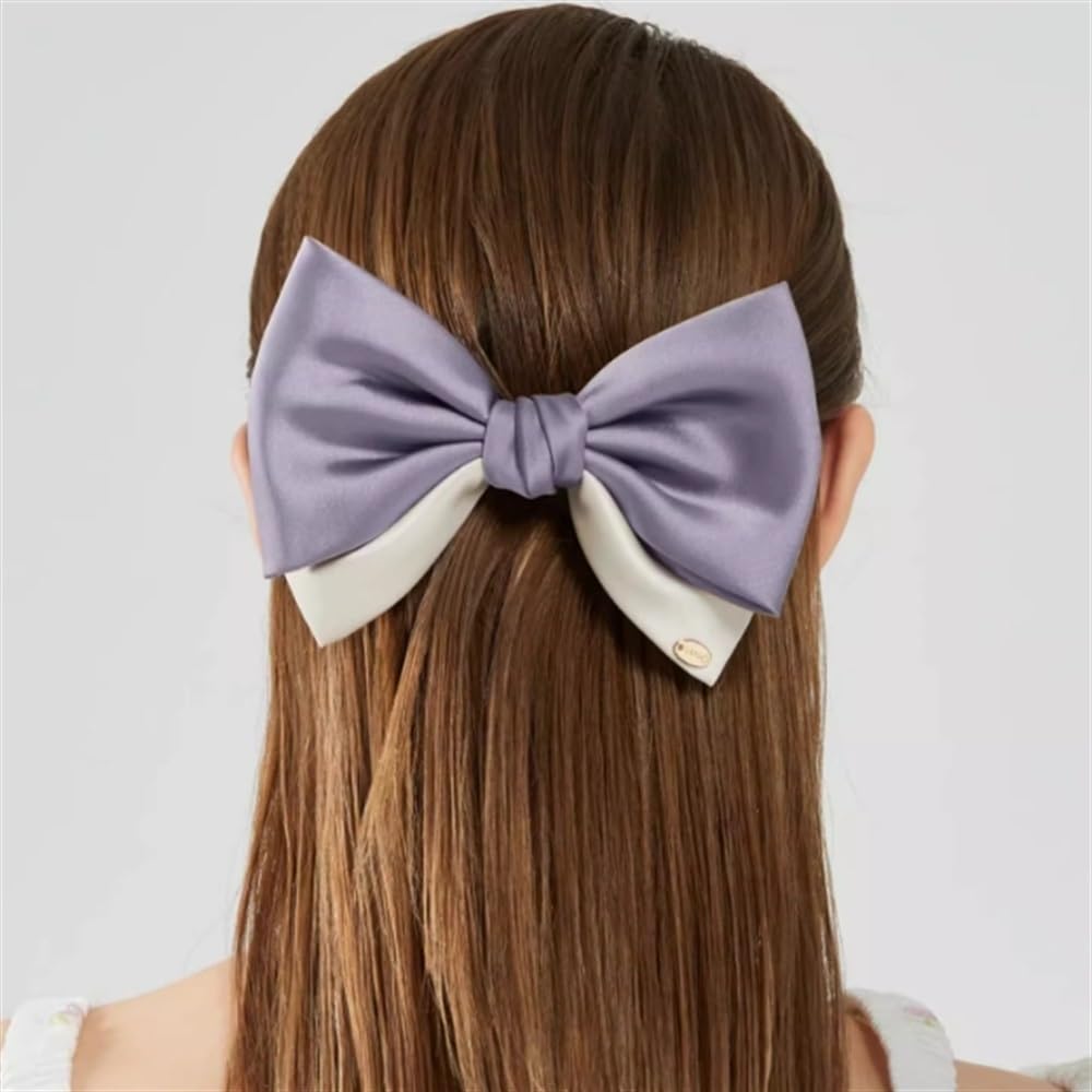 Fermagli Per Capelli Con Fiocco Da Donna Copricapo da donna con fermaglio for capelli con fiocco in raso