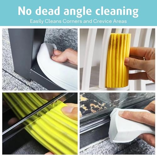 Image of Cleaning Damp Duster Sponge Pack of 3 | Magical Sponge Cleaner for Wall | High Absorbency, Dust-Trapping Design, Reusable & Washable | for Walls, Kitchen, Bathroom & Furniture