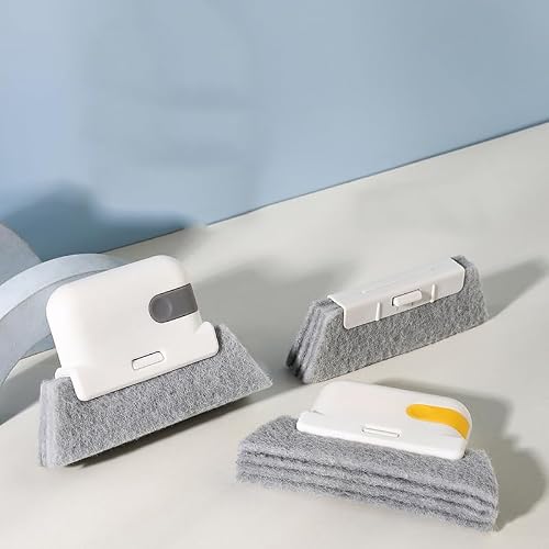 Miniatura 3 de Magic - Kit De Cepillo Limpiador De Rieles De Ventanas, Diseño 3 En 1 Para Puertas Correderas, Rejillas De Ventilación De Coche, Teclados, Herramientas De Limpieza De Ventanas Con Cabezales De
