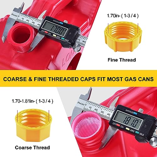 Image of Gas Can Spout Replacement Long, Our replacement spout features a 10.2in extended nozzle (2in longer than standard). Gas can nozzle (2 Pack-Yellow) for 1 /2 /5 /10 gal oil cans