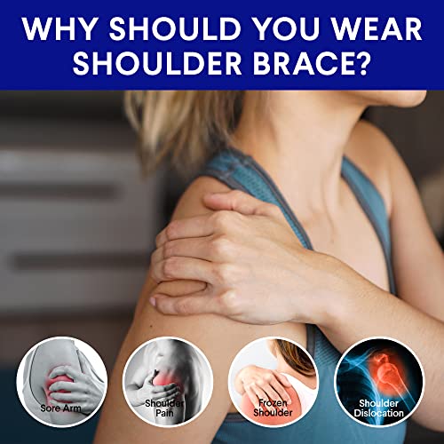 Suptrust Shoulder Brace For Women And Men, Shoulder Pain Relief, Shoulder Support, Rotator Cuff Support Brace, Adjustable Fit Sleeve Wrap, Relief For Shoulder Injuries And Tendonitis, One Size Regular(Pink Color) #TOP2