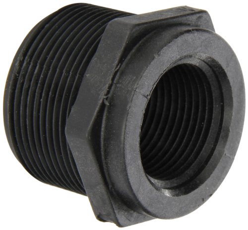 Banjo RB150-100 Polypropylene Pipe Fitting, Reducing Bushing, Schedule 80, 1-1/2 NPT Male x 1