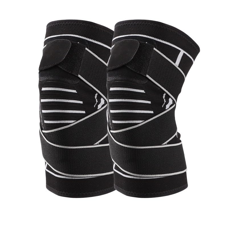 Exercise, protection Outdoor Running Sports Knee Straps Knee Pads Anti-collision Fitness Breathable Sports Protective Gear for Fitness, cycling, running, playing football(Medium)