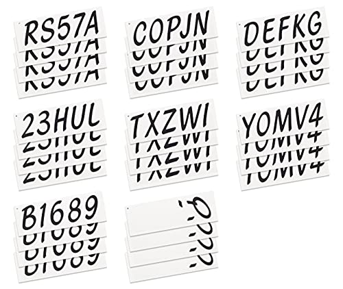 Image of Whipline Solid Black /White 3 inch Alpha-Numeric Registration Identification Numbers Stickers Decals for Boats & Personal Watercraft