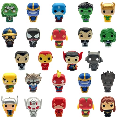 Action Figures, 24 PCS Mini Figures Toy Set, 1.38 Inch PVC Cake Topper Figures Decorations, Gift for Kids in Birthday Party, Christmas Day, Easter Day