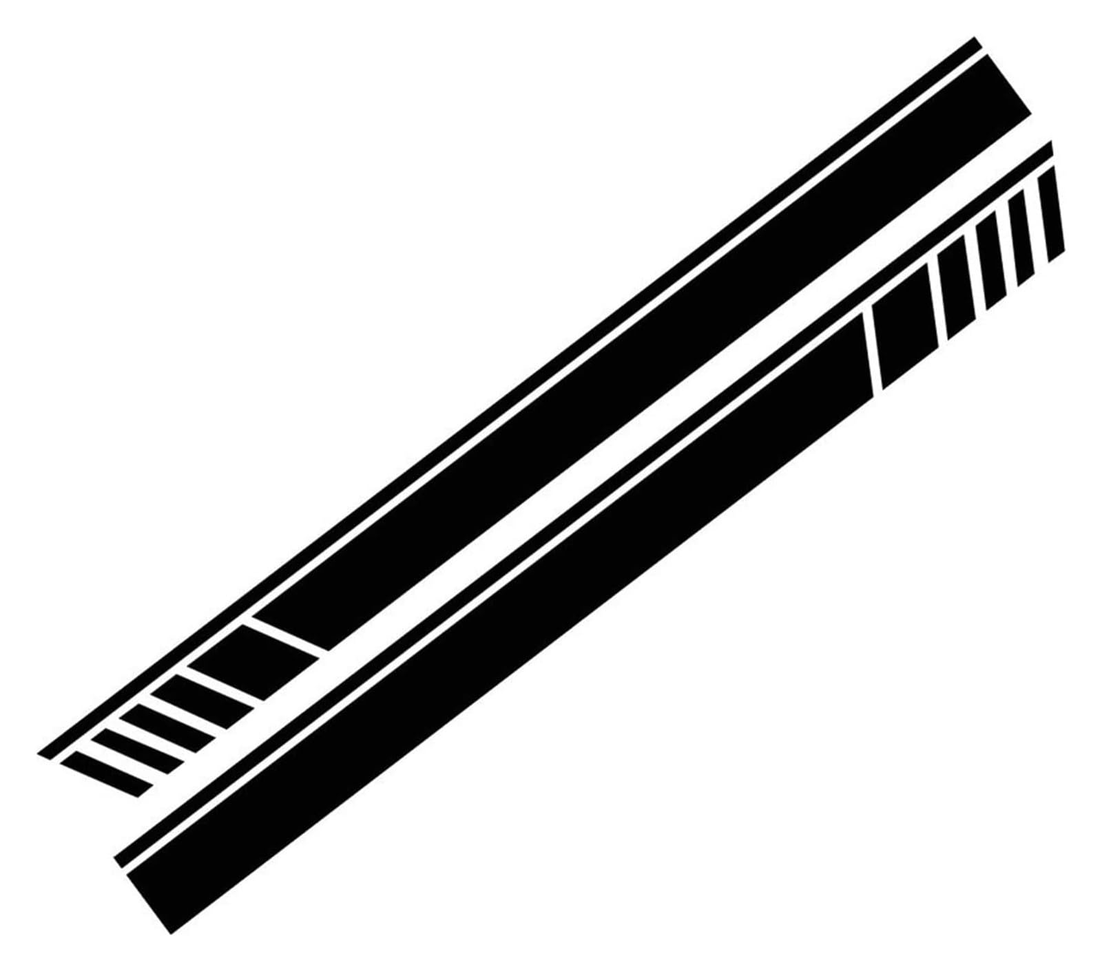 2Pcs Side Body Stripe Stickers, Universal Auto Exterior Decorative Vinyl Decals for SUV Car Styling