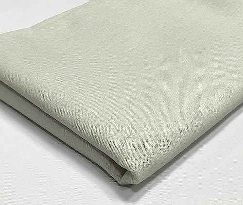 A-Express Tela de Algodón - 60 Pulgadas 150cm Ancho Por Metro - Material de Viscosa de 150 GSM - para Ropa, Forro de Cortinas, Sábanas, Vestidos, Fundas de Almohada - Medio Metro Gris hielo