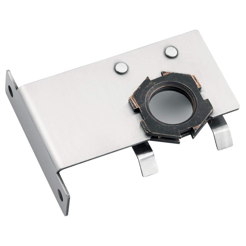 Kichler Lighting Kichler 15489CBR Gutter Mount with Clear Tempered Soda Lime Glass, 4 inch