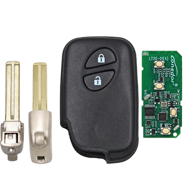 Auto Part - Ecusells 2/3/4 Buttons Smart Keyless Go Remote Key Fob 433Mһz 4D Chip for Lexuss CT200H RX350 RX450H RX270 B74EA F433 B77EA A433 (key with blade 1 ASK 433Mһz)