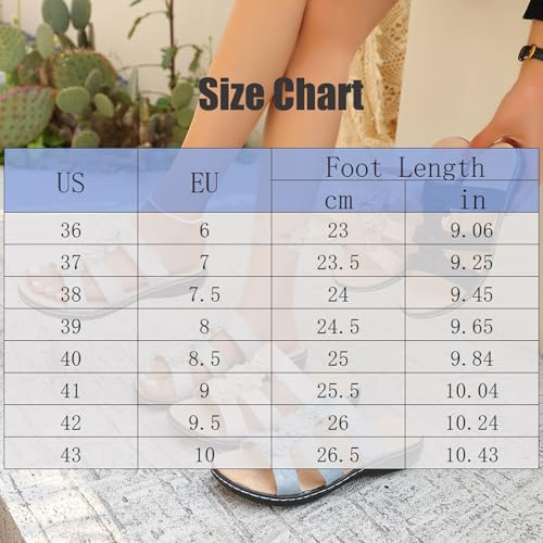 2025 Women's Floral-embellished Slip on Sandals, Summer Lightweight and Comfortable Non-slip Low-heeled Orthopedic Sandals with Arch Support3