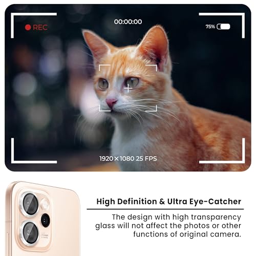 Image of FIRST MART Silver Camera Ring Guard Protector for Oppo Reno 15 Pro | Tempered Glass with Metal Alloy Rings, HD Clear, Scratch Resistant, Case-Friendly | Pack of 1
