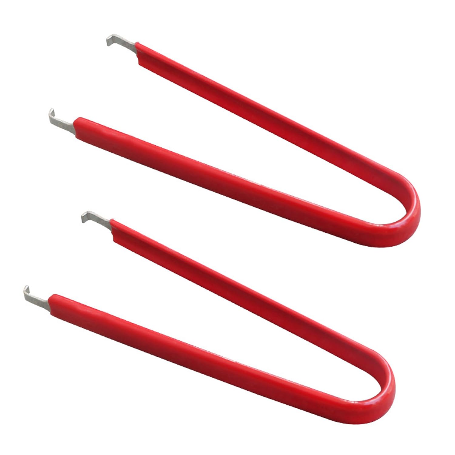 Utoolmart IC Puller Chip Extractor Stainless Steel with Insulated Vinyl Grip Red 2 Pcs