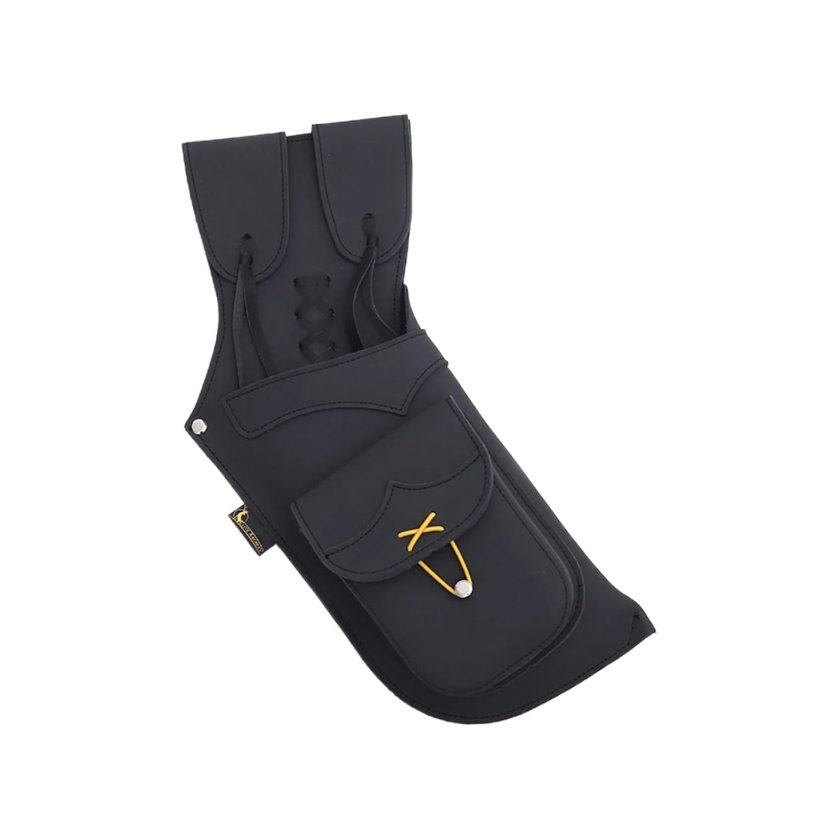 MRKU Porta frecce da tiro con L'Arco, Borsa da Schiena, Marsupio, Cintura, Fianchi, in Pelle, Tradizionale, Fatto a Mano, Tracolla, Pelle Bovina, Dorso