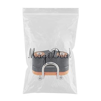 Ecomspace Composite Sailboat 2 Row Ball Bearing Cam Cleat with Leading Ring Orange