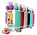 willceal Infusor de Frutas Botella de Agua de 32 oz,Durable con Bola de Gel de Hielo Desmontable, Grande - Tritan Libre de BPA, Tapa abatible, diseño a Prueba de Fugas - Deportes, Camping (Púrpura)