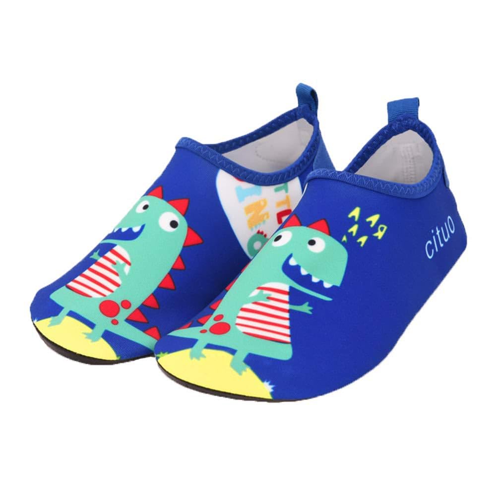 Little Surprise Box UNWRAP A HAPPY STORYLittle Surprise Box Blue Dino Non- Slip, Quick Dry Beach Shoes for Kids