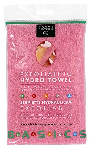 Earth Therapeutics Towel, Hydro, Exfoliating, Pink