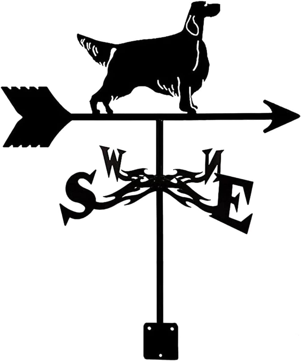 WIQUYBML Weathervane Stainless Steel Weather Vane Retro Farm Scene Garden Stake Wind Professional Measuring Tools