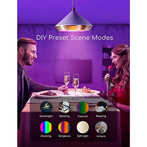 Aigostar Smart WiFi-bulb G45 E14-fitting, werkt met Alexa en Google Home, van kleur te veranderen, 7W LED-lampen… - Image 6