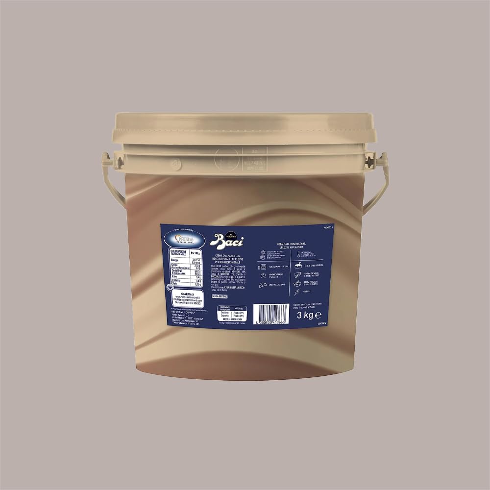 Tarro de crema para untar anhidra Baci Perugina Pasta Chocolate Avellana 3 kg