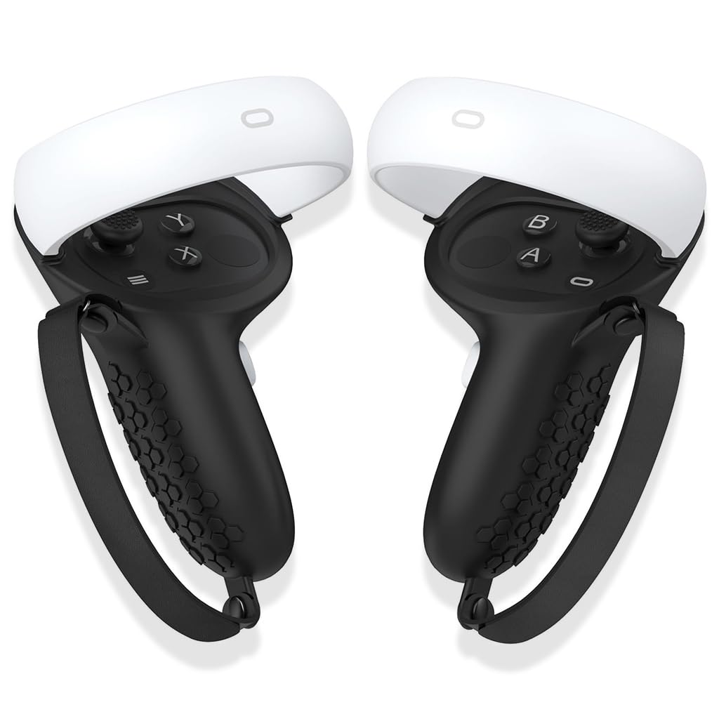 ZORBES Controller Grips Cover for Oculus Quest 2, Non-Slip Texture Silicone Controller Grip Covers Compatible with Quest 2, Protective Cover with Adjustable Ankle Straps, VR Accessories, Only Cover (B0D72CKQMJ) Amazon Price History, Amazon Price Tracker