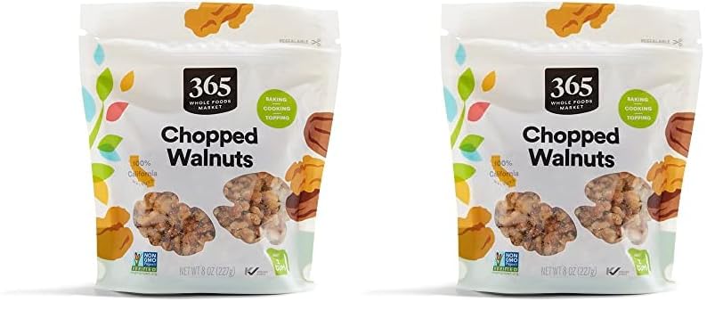 Image of 365 by Whole Foods Market, Chopped Walnuts, 8 Ounce (Pack of 2)