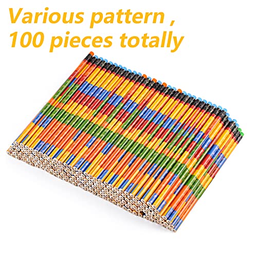 Kolewo4ever 100 lápices de grafito multicolor miniatura 2