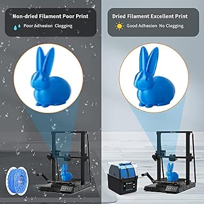 صندوق مجفف الخيوط Comgrow وطابعة Creality Hyper 3D وحزمة الخيوط الرمادية PLA