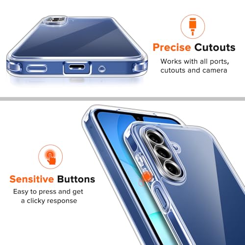 Image of ivoler 3-in-1 Case for Samsung Galaxy A17 5G 6.7 inch, Clear