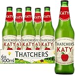 Thatchers Katy - 6 x 500ml Bottles, Light & Crisp Medium Dry Cider with Strawberry Aromatic Notes
