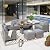 SUNSITT Patio Furniture Set 7-pcs Outdoor Conversation Sets with Lift Dining Table Wicker Patio Furniture Outdoor Couch Grey Rattan Grey Cushions for Garden, Backyard, Lawn