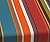 Pillow Perfect Stripe Indoor/Outdoor Sofa Setee Bench Swing Cushion with Ties, Weather, and Fade Resistant, 18" x 45", Red/Brown Westport, 1 Count