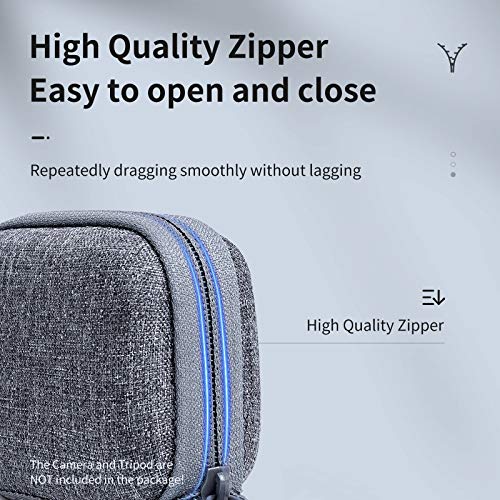 TELESIN-Small-Carry-Case-for-GoPro-Hero-11-Hero-10-Hero-9-9-Black-Pocket-Size-Protective-Case-Travel-Bag-With-Half-Open-Zipper-Supports-Connecting-with-Go-Pro-10-9-Selfie-Stick-and-Tripod-Accessories