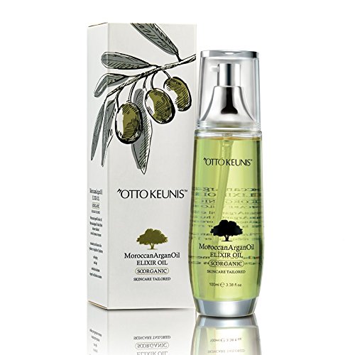 Otto Keunis Moroccan Argan Oil Elixir Oil Nourishing Moisturizing Skincare Tailored Powerful Hydration to Help Skin Balance - 100 Ml 3.38 Fl.oz.