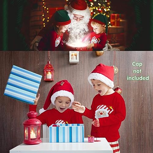 HYCLES Christmas Pajamas for Kids Girls Holiday Long Sleeve Sleepwear Santa Cotton Pajamas Sets for 2-12T Boys/Toddler Pjs2