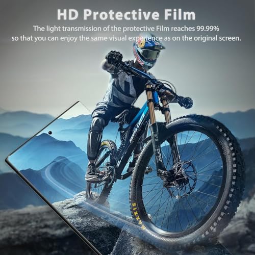 Image of SHILD Silicone - (2 Pack Screen Protector Guard for Samsung S22 Ultra (6.8-inch Screen Size) | Transparent Screen Guard For Galaxy S22 Ultra Fingerprint Support /S PEN Compatible /HD