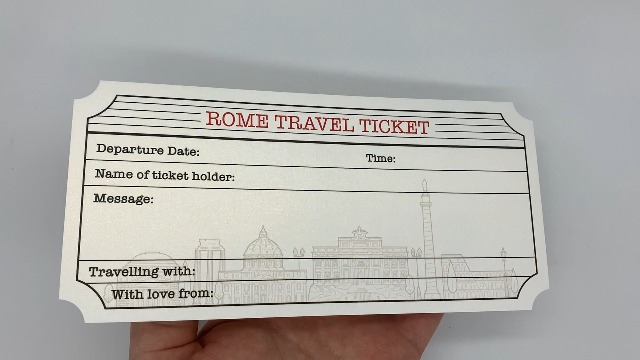 Aazon.co: Paris White (with Gold Shier Effect) Travel Ticket And...