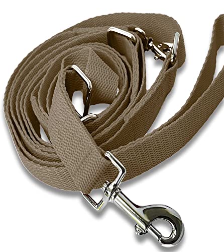 Hundegeschirr S M L XL XXL Brustgeschirr mit Wunsch Namen bestickt Braun für kleine mittelgroße und große Hunde