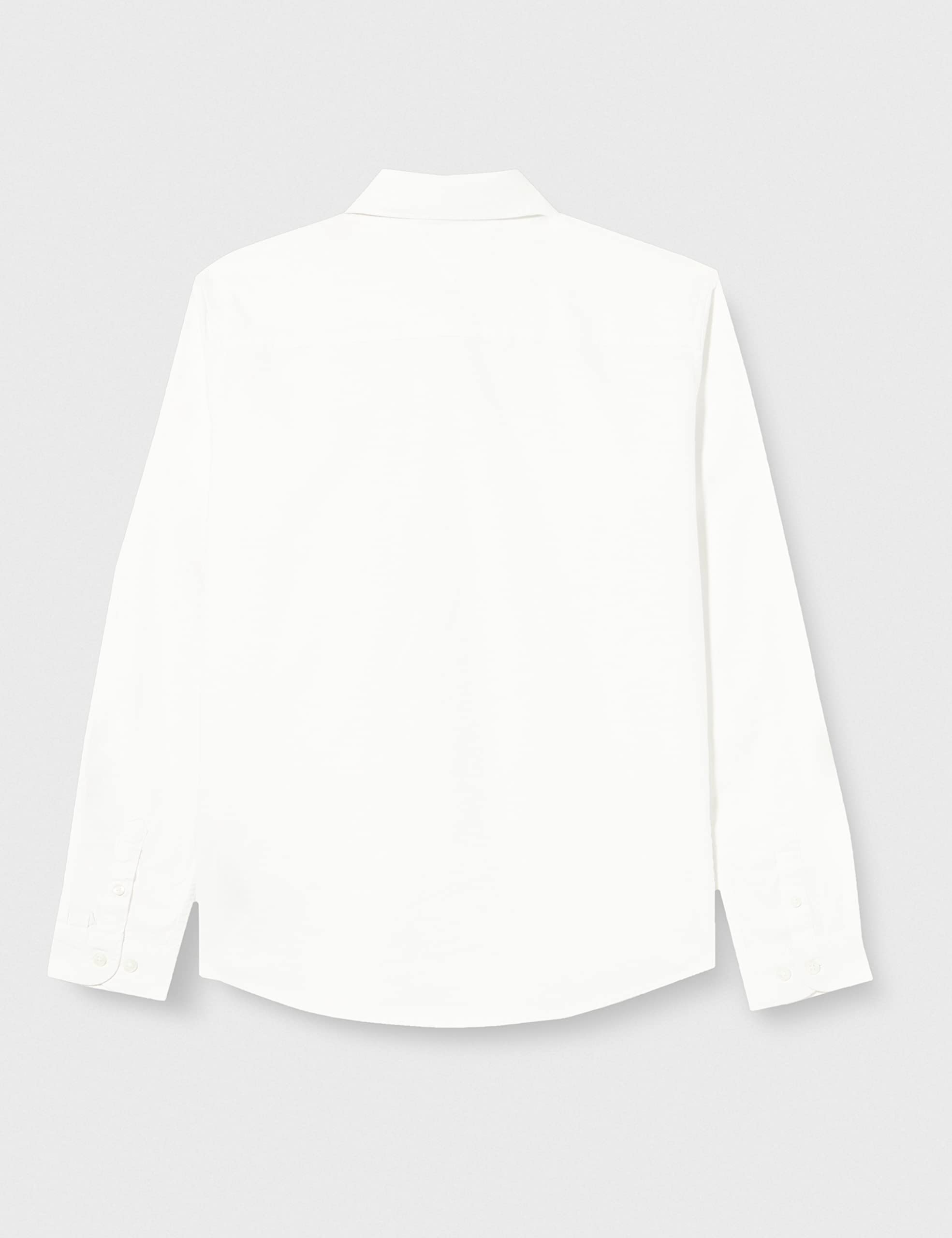 Tommy Hilfiger Bambino Camicia Oxford Elasticizzata, Bianco (White), 6 Anni