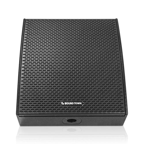 Image of Sound Town CARME Series 12 inch Multipurpose Powered Loudspeaker, with Coaxial Compression Driver, Class D amp., DSP, Birch Plywood for Live Sound, Karaoke, Bar, Church, Black (CARME-12MPW)