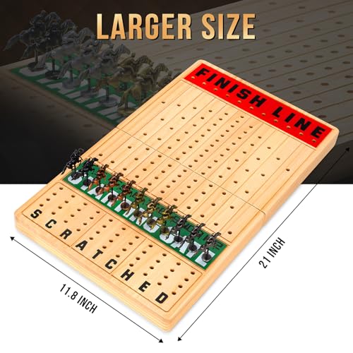 Juego de Mesa TooyBing Large 21 Inches Horse Race miniatura 3